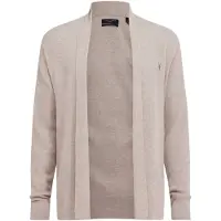 AllSaints Mode Merino Open Car Boston Taupe Talla: XXL | Cárdigan Outlet | Hombre | Negro