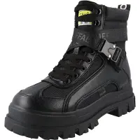 Buffalo Botas con cordones 'ASPHA COM1 LACEUP MID' verde claro / negro / blanco