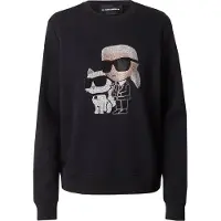 Karl Lagerfeld Sudadera 'Ikonik 2.0' beige / negro / blanco