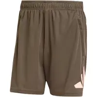 Adidas adidasPantalón corto de entrenamiento Train Essentials Logo XS 13 CM Shadow Olive / Semi Pink Spark Hombre