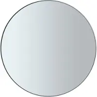 Blomus Espejo de pared Wandspiegel Rim, espejo de baño, espejo decorativo, acero con recubrimiento en polvo, vidrio de color, blanco, 80 cm, 66163