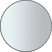 Blomus Espejo de pared Wandspiegel Rim, espejo de baño, espejo decorativo, acero con revestimiento de polvo, vidrio de color, , 80 cm, 66079