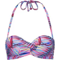 LASCANA Top de bikini azul / mezcla de colores