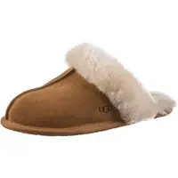 Ugg para mujer. 1106872 Zapatillas de piel Scuffette II marrón (36), Plano, Homewear, outlet 2026.
