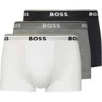 HUGO BOSS Calzoncillo boxer 'Power' gris moteado / negro / blanco