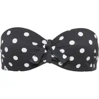 LASCANA Top de bikini negro / blanco