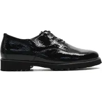 Waldlaufer Zapatos con cordón 'Komfort Schnürschuh Damen 772001-143 001 Lackleder in schwarz' negro