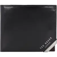 Ted Baker Mxw Kornerr Metal Corner Bifold Coin Wallet Black Talla: OS | Billeteras Outlet | Hombre | Negro