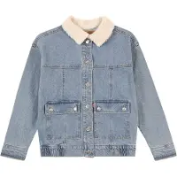 Levi's Girls Denim Jacket W/ Sherpa Collar Gold Country Talla: 10Y | Chaquetas Outlet | kids | Azul