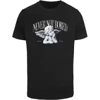 Mister tee Camiseta 'Never Not Bored' negro / blanco