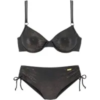 LASCANA Bikini oro / negro