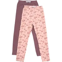 Minymo Leggings lila / rosa / rosa oscuro