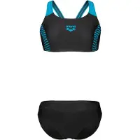 Arena - Girl's Openings Bikini Energy Back - Bikini size 152, negro
