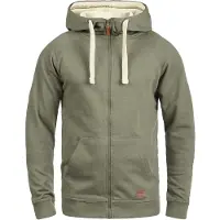 Blend Sudadera con cremallera 'Speedy' marrón / verde