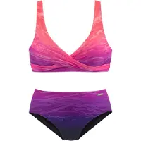 LASCANA Bikini lila / lila oscuro / rosa
