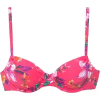 LASCANA Top de bikini mezcla de colores / rosa