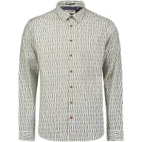 No-excess Shirt Stretch Allover Printed White Talla: XXL | Camisas Casuales Outlet | Hombre | Blanco