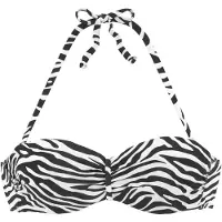 Venice beach Top de bikini negro / blanco