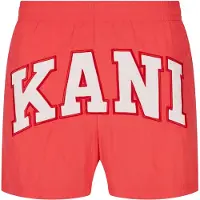 Karl kani Bermudas 'Serif' rojo / blanco