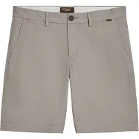 Superdry para hombre. M7110422A Pantalón corto chinos elásticos gris (30), Casual, Algodón, outlet 2026.