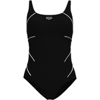 Arena Bañador moldeador 'SHAPEWAR JEWEL LOW C-CUP' negro / blanco