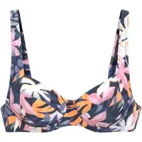 LASCANA Top de bikini deportivo navy / naranja / rosa claro / blanco