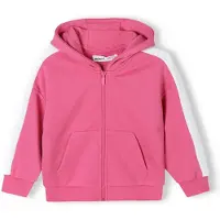 MINOTI Sudadera rosa / blanco