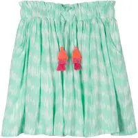 MINOTI Falda jade / verde claro / rojo / blanco
