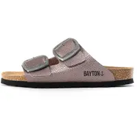 Bayton Zapatos abiertos 'Alicante' malva / negro