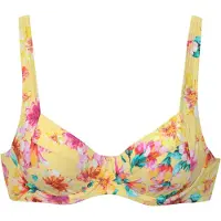 Sunseeker Top de bikini turquesa / amarillo / rosa / blanco