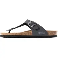 Bayton Sandalias de dedo 'Mercure' gris oscuro