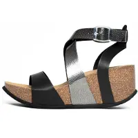 Bayton Sandalias 'PAMPELUNE' marrón / negro / plata