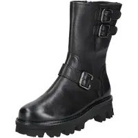 Paul green Botas 'Schnürstiefelette Damen 8162 016 Glattleder in schwarz' negro