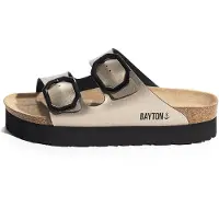 Bayton Zapatos abiertos 'Japet' oro / negro
