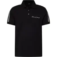 Armani Exchange para hombre. 8NZFSGZJ81Z1200 Polo liso negro (XS), Casual, Algodón, Manga corta, outlet 2026.