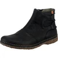 El naturalista para mujer. 2N9171010005_001 Botines de piel N917 Angkor negro (38), 1 a 3cm, Cremallera, Casual, Gris, outlet