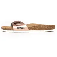 Bayton Zapatos abiertos 'Zephyr' oro rosa / negro