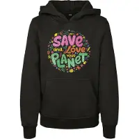 Mister tee Sudadera 'Save And Love' amarillo / verde / naranja / rosa / negro