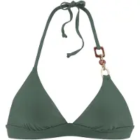 LASCANA Top de bikini 'Yves' verde oscuro