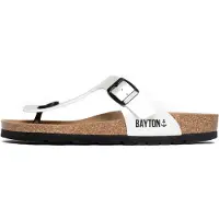 Bayton Sandalias de dedo 'Mercure' negro / blanco