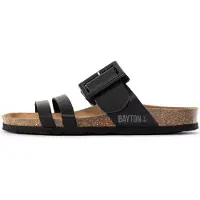 Bayton Zapatos abiertos 'Ferrol' marrón / gris oscuro / negro