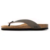 Bayton Sandalias de dedo 'Lucca' gris / negro