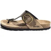 Bayton Sandalias de dedo 'MERCURE' bronce / negro