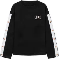 MINOTI Sudadera beige / negro / blanco