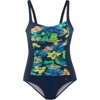 LASCANA Traje de baño azul / amarillo / verde / naranja