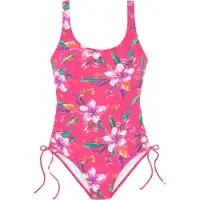 LASCANA Traje de baño 'Malia' jade / lila / naranja / rosa