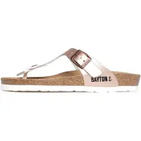 Bayton Zapatos abiertos 'Mercure' oro rosa / negro / blanco