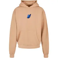 Mister tee Sudadera 'Le Papillon' beige oscuro / navy / azul oscuro / negro