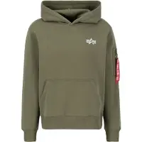 Alpha industries Sudadera 'Signature' oliva / arándano / blanco