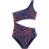 Buffalo Traje de baño 'Monokini Dune' azul oscuro / naranja